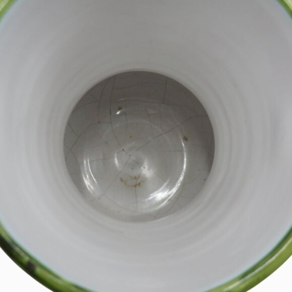 DERUTA Italian Ceramic VASE with Floral Design and Dual Handles - Damaged - Picture 6 of 12